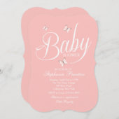 Pink Baby Shower Invitation (Front/Back)