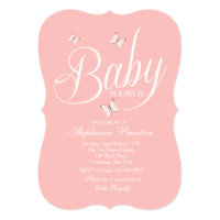 Pink Baby Shower Invitation