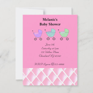 Pink Baby Shower Invitation