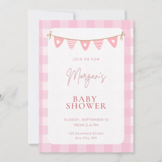 Pink Baby Shower Invitation | Girl Shower Invite