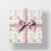 Girl Watercolor Babies Baby Shower Wrapping Paper