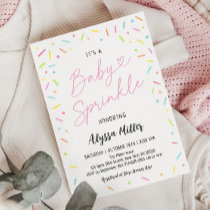 Pink Baby Sprinkle Invitation