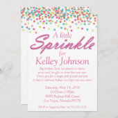 Pink Baby Sprinkle Shower Invite (Front/Back)