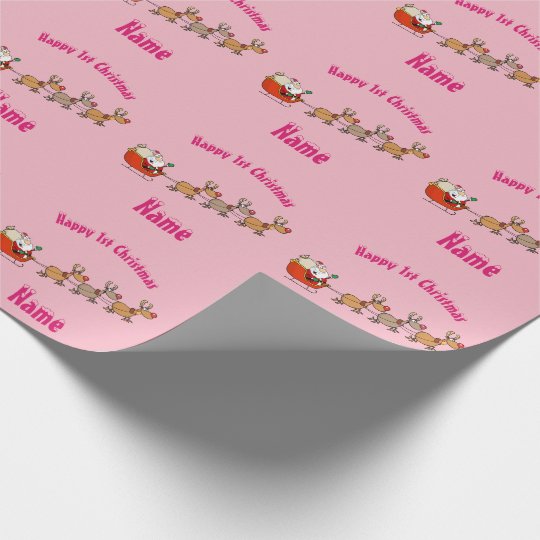 pink christmas wrapping paper