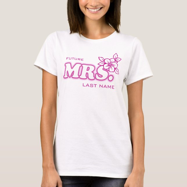 Pink Bachelorette "Future Mrs." Customizable Top (Front)