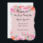PINK BACHELORETTE INVITATION<br><div class="desc">BACHELORETTE PINK FLORAL INVITATION</div>
