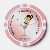 Pink Bachelorette of the Year Memento Poker Chips