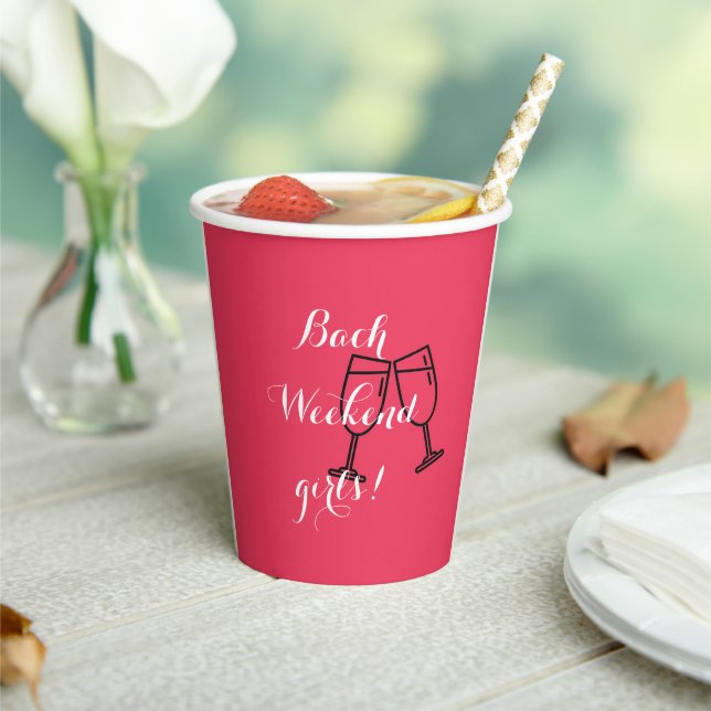 PINK BACHELORETTE  PAPER CUPS (Insitu)