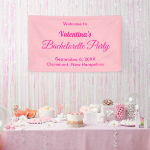 Pink Bachelorette Party Banner