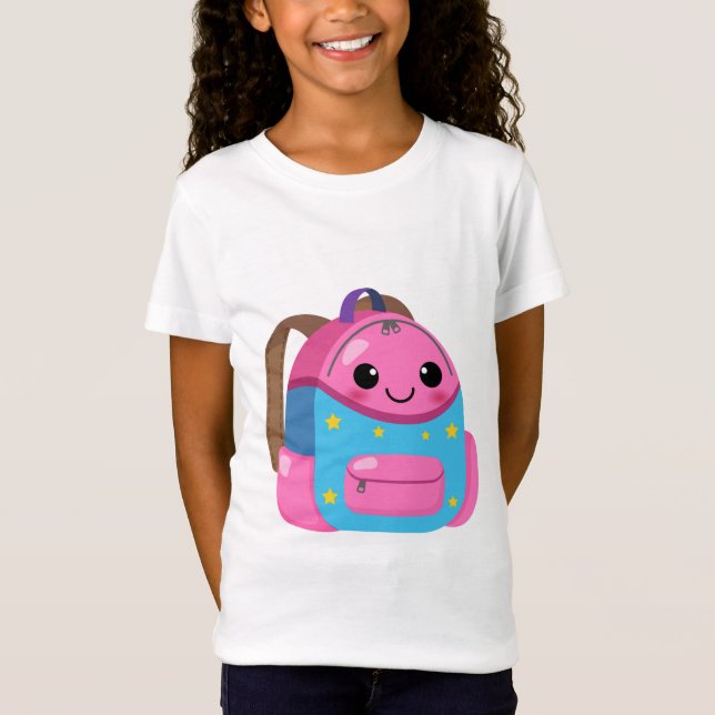 Pink Back Pack For Your Daughter T-Shirt (Front)