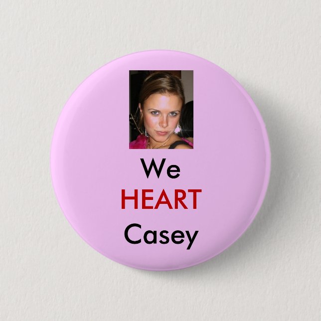 Pink Backgroud <3 Casey Button (Front)