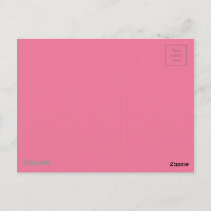 Pink Background Color Postcard