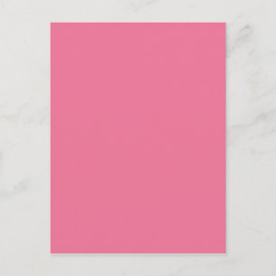 Pink Background Color Postcard
