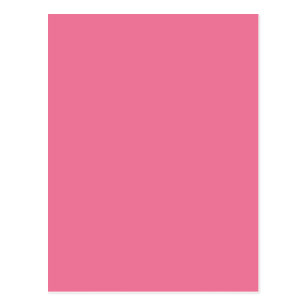 Rose Pink Solid Background Color Postcards Zazzle Pink Background Color Postcard