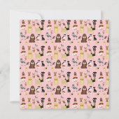 pink background dogs pattern. (Front)