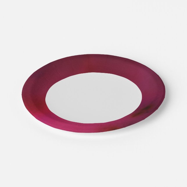 Pink Background Paper Plates (Angled)