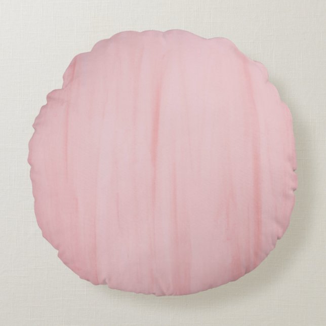 PINK BACKGROUND ROUND PILLOW (Front)