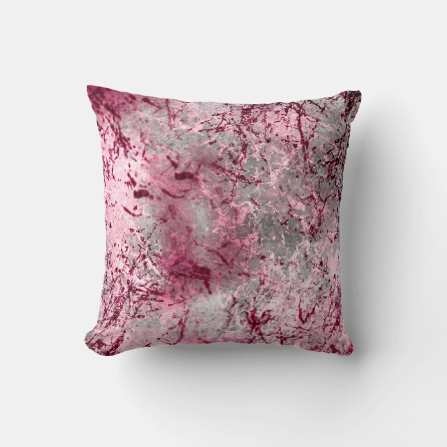 pink background species, deco, pattern, abstract,  throw pillow (Front)