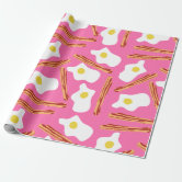 Hot Sizzling Strips of Bacon Wrapping Paper | Zazzle