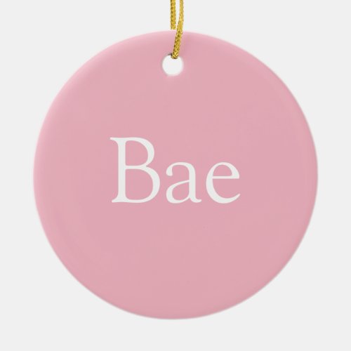Pink Bae Definition Wife Girlfriend Ceramic Ornament