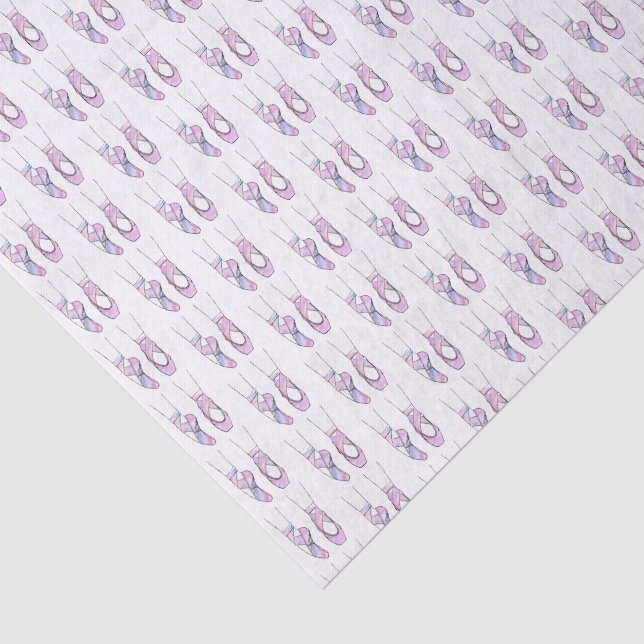 Pink Ballerina Ballet Tissue Paper (Detail)
