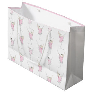Pink Ballerina Dancer Girl Gift Bag