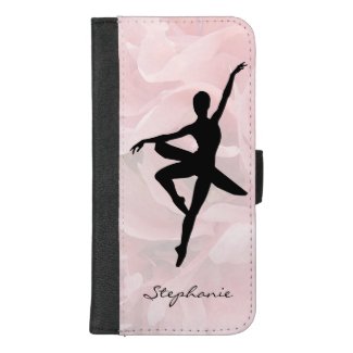 Pink Ballerina Girly iPhone 8/7 Plus Wallet Case
