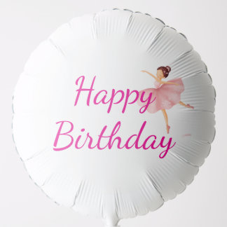 Pink Ballerina Matching Balloon