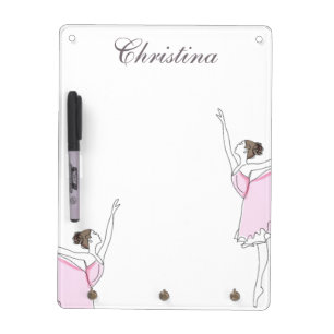 Pink Ballerina Personalized To Do Message Board