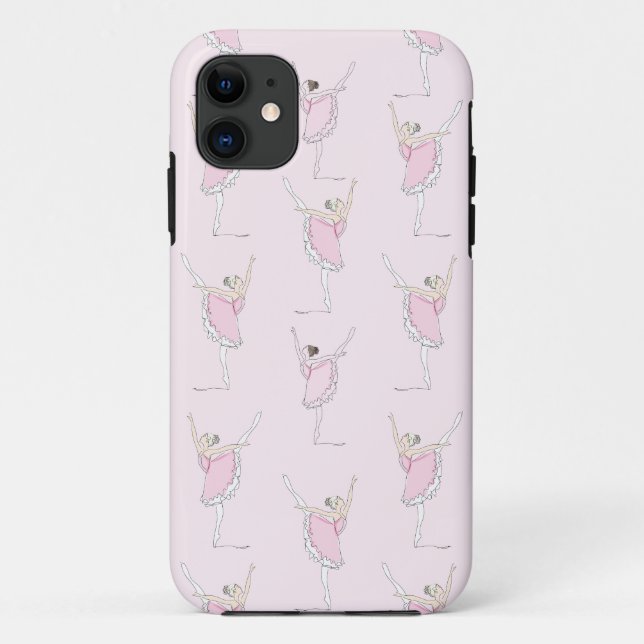 Pink Ballerina Pink Dancer Girl  Case-Mate iPhone Case (Back)