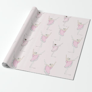 Pink Ballerina Pink Wrapping Paper