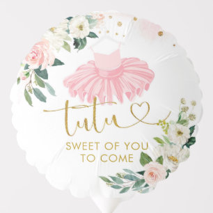Pink Ballerina Tutu Baby Shower Balloon