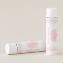 Pink Ballerina Tutu Girl Baby Shower Favors Lip Balm