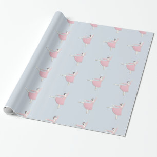 Pink Ballerina Wrapping Paper