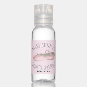 Pink Ballet Ballerina Slipper Dance Teacher Shoe Hand Sanitizer