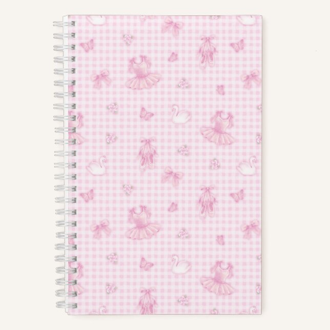 Pink Ballet Coquette Notebook (Front)