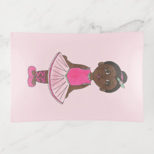 Pink Ballet Dancer Ballerina Tutu Recital Teacher Trinket Tray