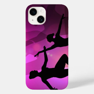 Pink Ballet Dancer Silhouette Laptop Sleeve Case-Mate iPhone 14 Case