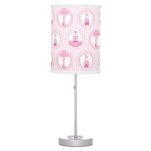 Pink Ballet Dancing _ Ballerina Tutu Dancer Table Lamp