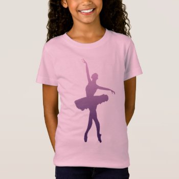 Pink Ballet Kids Girls Tshirt by ConstanceJudes at Zazzle