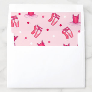 Pink Ballet Pointe Shoes Tutu Ballerina Dance Envelope Liner