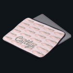 Pink Ballet Shoe Personalized Dance Teacher Dancer Laptop Sleeve<br><div class="desc">Sleeve features an original illustration of a row of pink ballet dance shoes. Great for your favorite dancer or dance teacher!

Don't see what you're looking for? Need help customizing your design? Click the "ask this designer" button to have something designed just for you.</div>