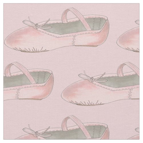 Pink Ballet Shoe Slipper Dance Recital Ballerina Fabric