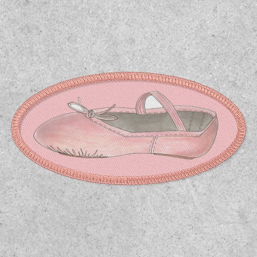 Pink Ballet Shoe Slipper Dance Teacher Ballerina Patch