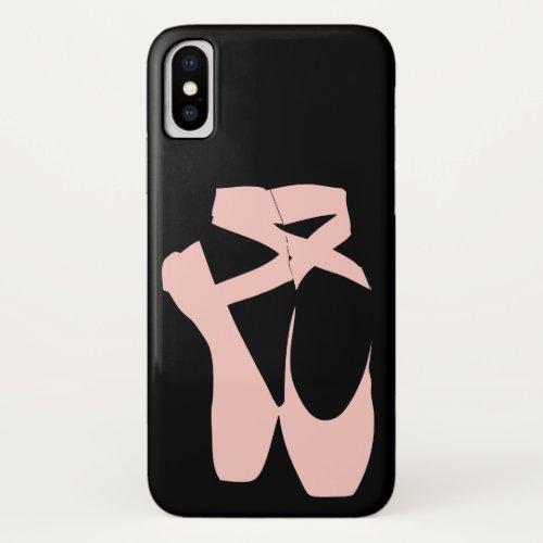 Pink ballet shoes ballet dancer iPhone XS case