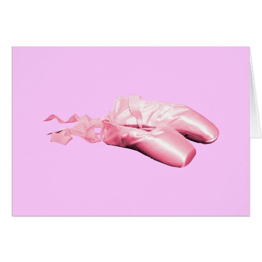 Pink Ballet Shoes Cards (Front Horizontal)