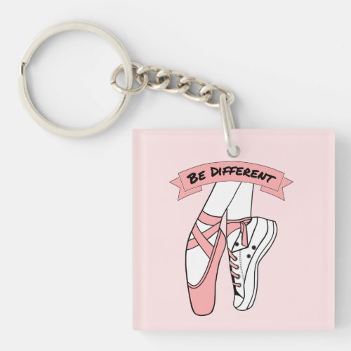 Pink Ballet Shoes Keychain
