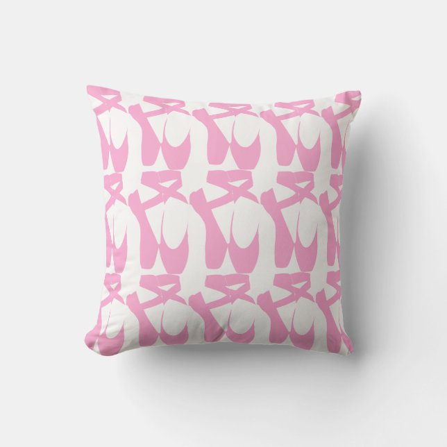 Pink Ballet Shoes on Pillow (Front)