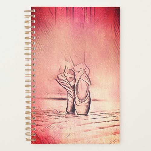 Pink Ballet Shoes on Pointe Planner