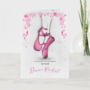 Pink Ballet Slipper Card